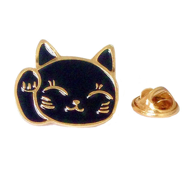 Lucky Cat Enamel Pin