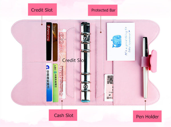 Leather Cat Planner Notebook