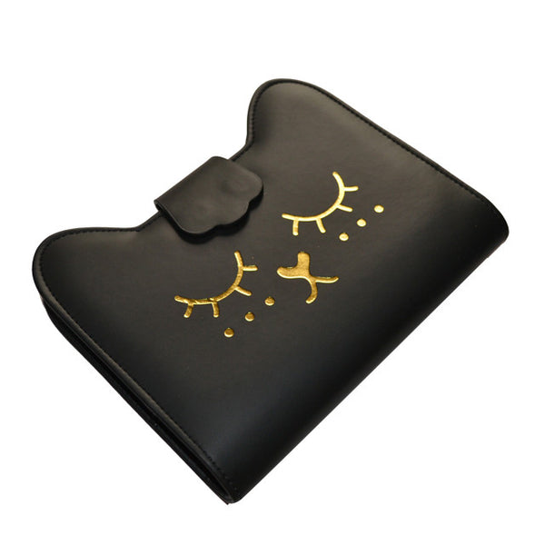 Leather Cat Planner Notebook