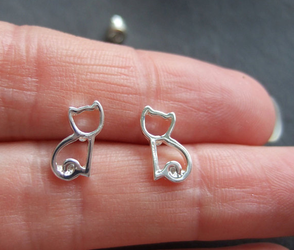 Dainty Cat Earrings