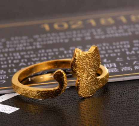 Cat Tail Wrap Around Ring