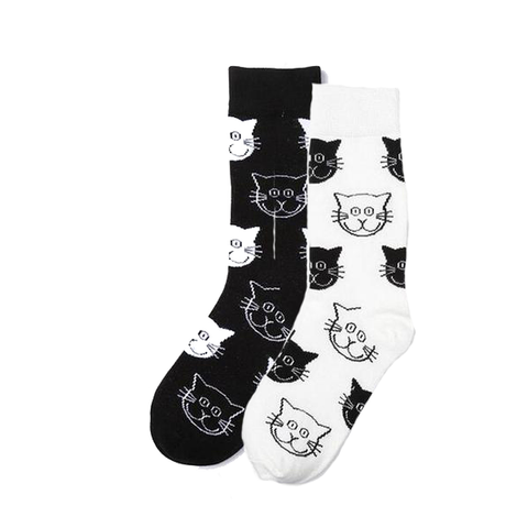 Classic Cat Print Socks