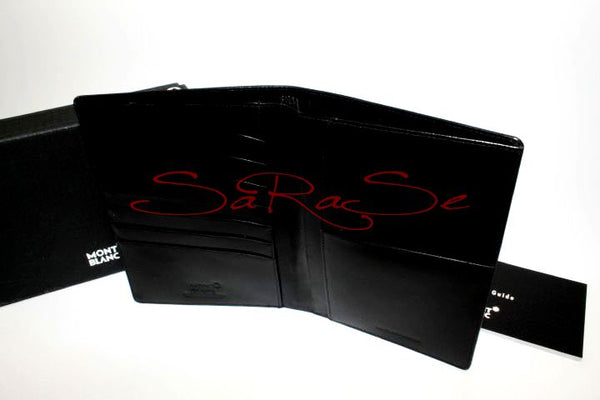 Portemonnaie Montblanc Leder schwarz - Brieftasche Art.-Nr. 30509