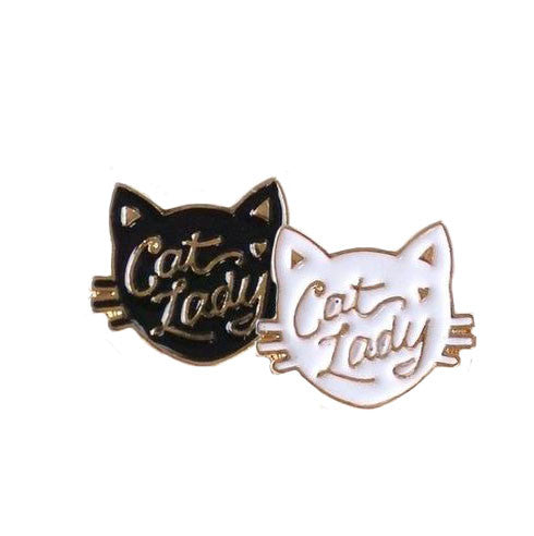 Cat Lady Enamel Pin
