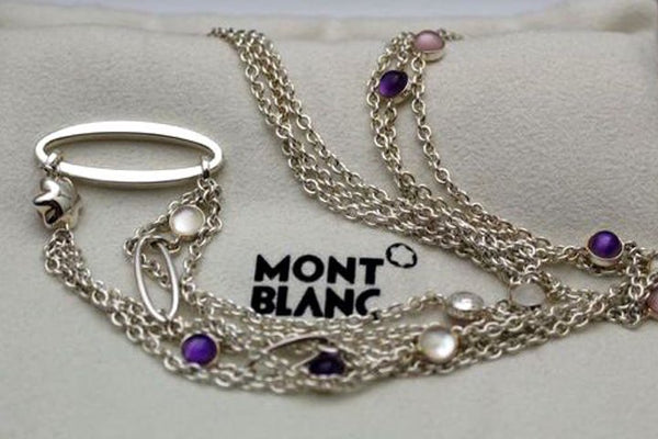 Kette Montblanc Cabochone Solid 925 Sterling-Silber Art.-Nr. 106865