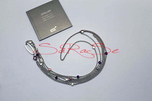 Kette Montblanc Cabochone Solid 925 Sterling-Silber - Collier Art.-Nr. 106865