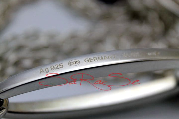 Kette Montblanc Cabochone Solid 925 Sterling-Silber - Collier Art.-Nr. 106865