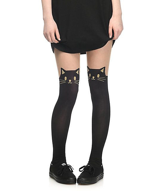 Cat Knee Tights