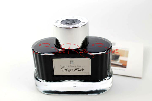 Füllertinte Faber-Castell Carbon schwarz Flacon 75 ml - Tintenfass Art.-Nr. 141000