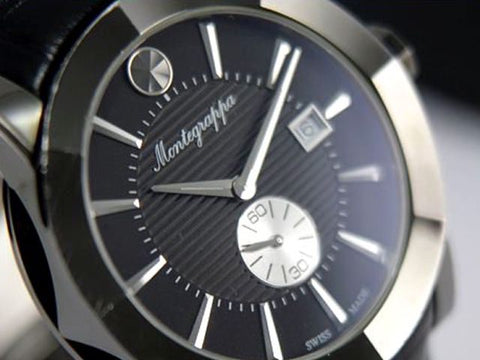 Armbanduhr Montegrappa Nerouno schwarz Edelstahl achteckig Art.-Nr. IDNLWAIJ