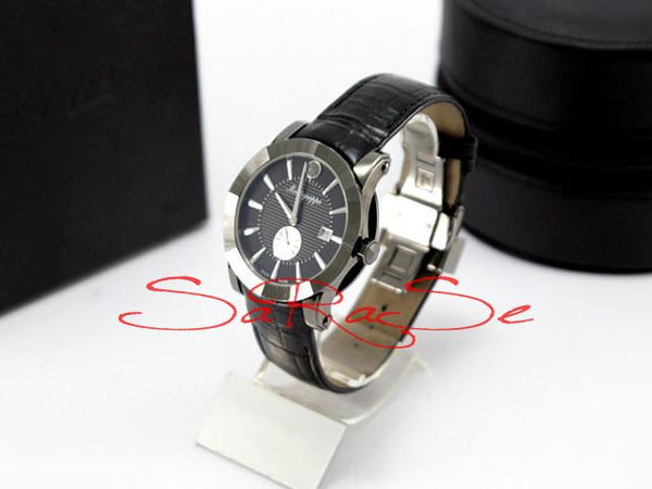 Armbanduhr Montegrappa Nerouno schwarz Edelstahl achteckig - Herrenuhr Art.-Nr. IDNLWAIJ