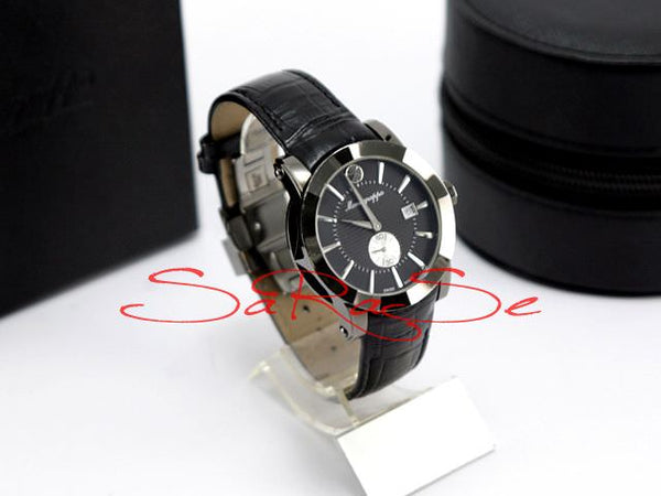 Armbanduhr Montegrappa Nerouno schwarz Edelstahl achteckig - Herrenuhr Art.-Nr. IDNLWAIJ