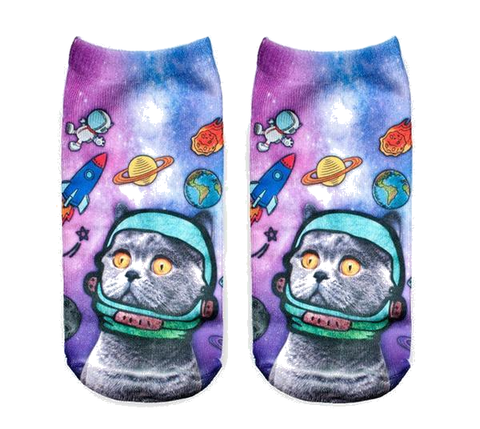 Cats in Space Socks