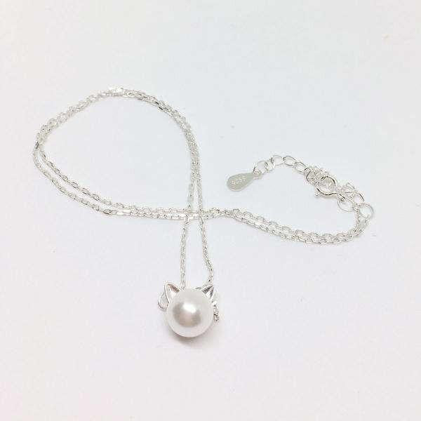 Pearl Kitten Necklace