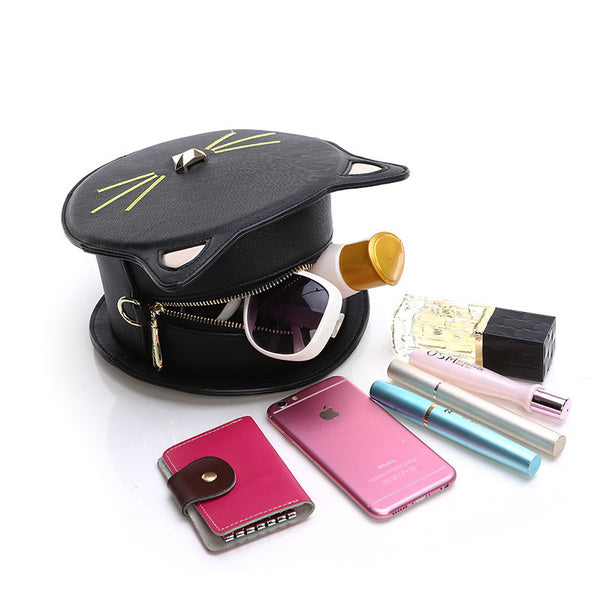 Round Crossbody Cat Bag
