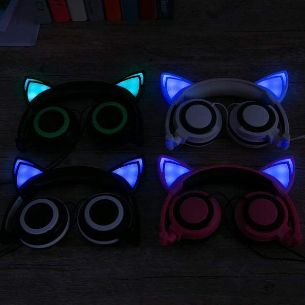 Light Up Cat Ear Headphones