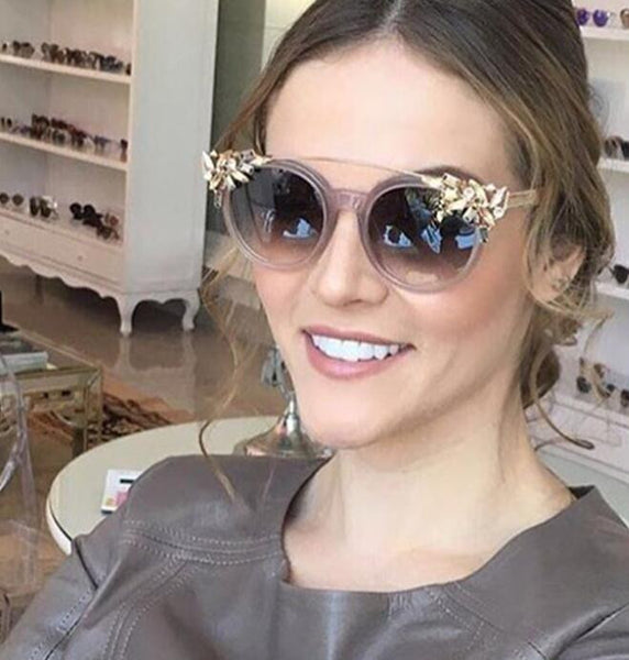 Crystal Cat Eye Sunglasses