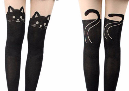 Cat Knee Tights