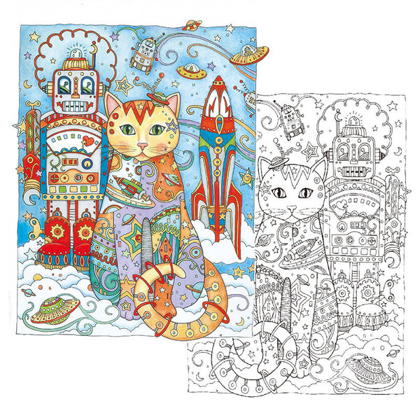 Creative Cats Adult Coloring Book