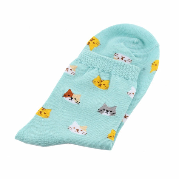 Cat Print Socks