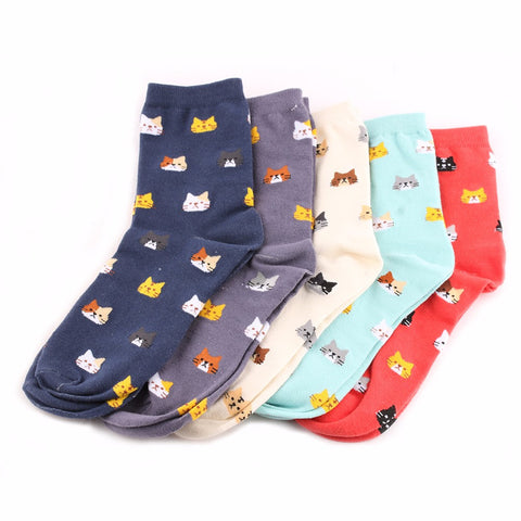 Cat Print Socks