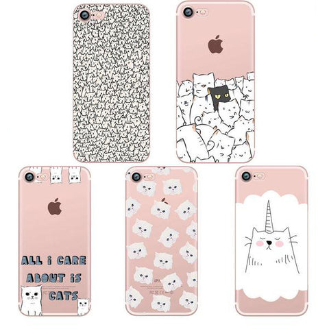 Cat Print Phone Case - 5 Print Options