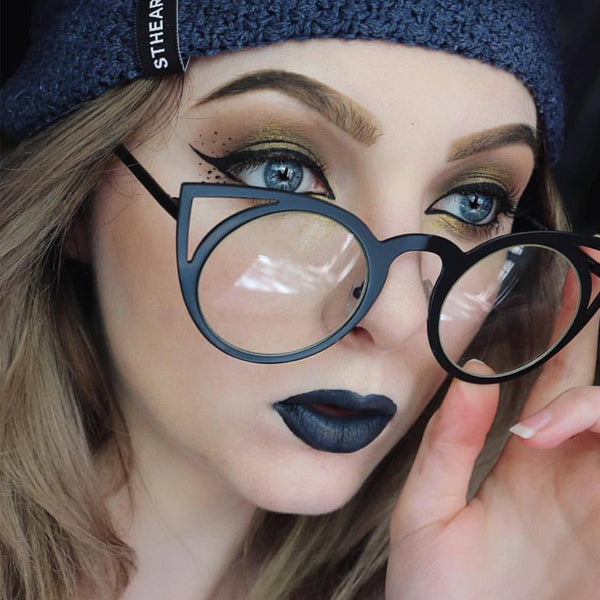Cat Eye Metal Frame Sunglasses
