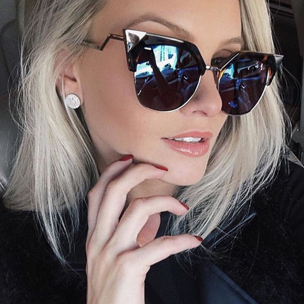 Geometric Cat Eye Sunglasses