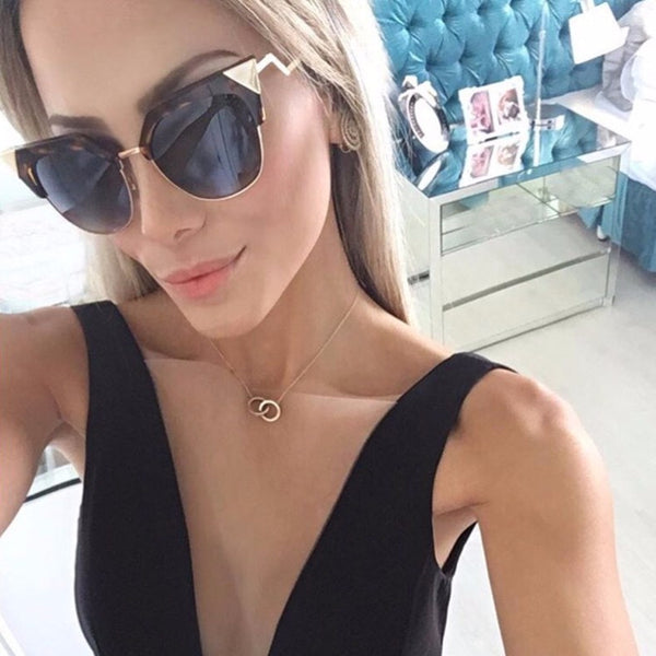 Geometric Cat Eye Sunglasses