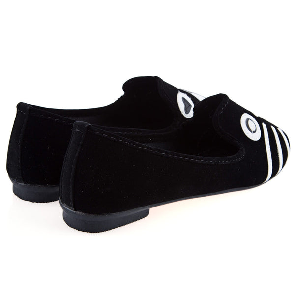 Cat and Dog Suede Flats