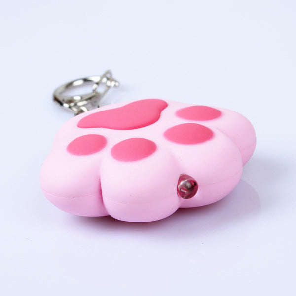 Paw Print LED Flashlight Bag Charm Keychain