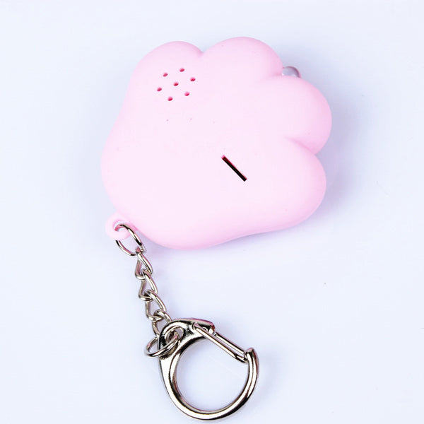 Paw Print LED Flashlight Bag Charm Keychain