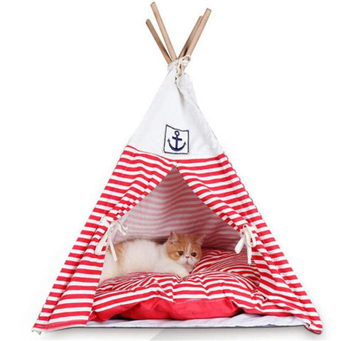 Cat TeePee Tent Bed