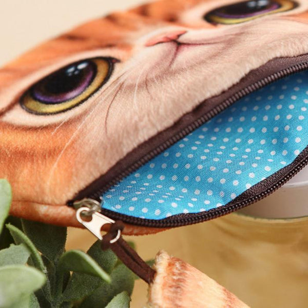 Wagging Tail Kitten Coin Pouch