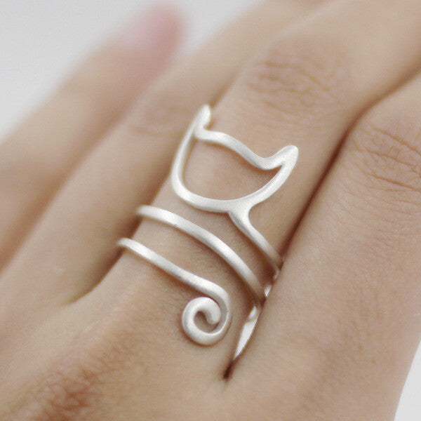 Spiral Adjustable Cat Ring