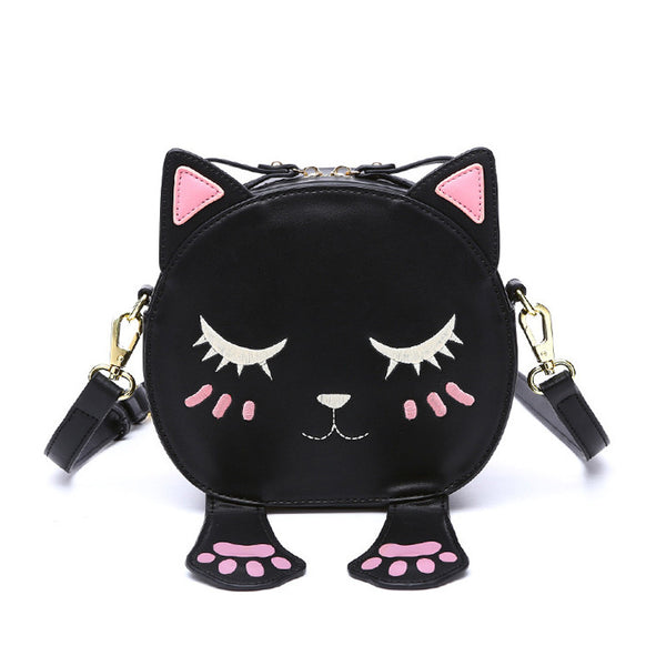 Sleepy Cat Crossbody Bag