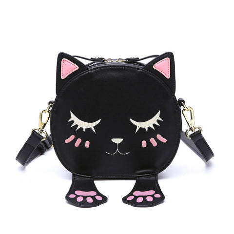 Sleepy Cat Crossbody Bag