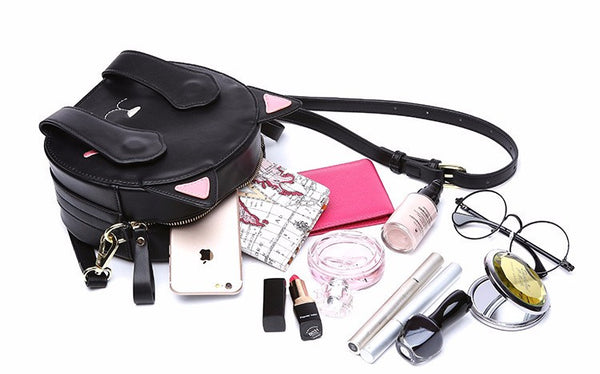 Sleepy Cat Crossbody Bag