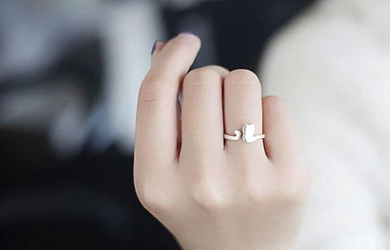 Cat Tail Wrap Around Ring