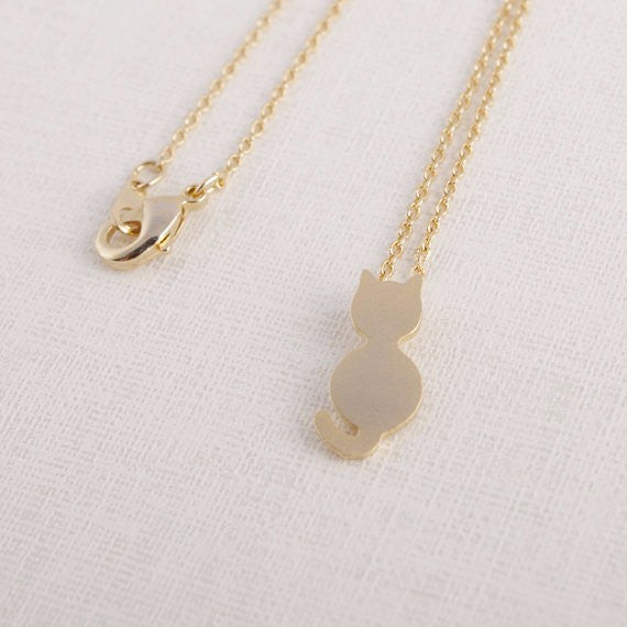 Cat Silhouette Necklace