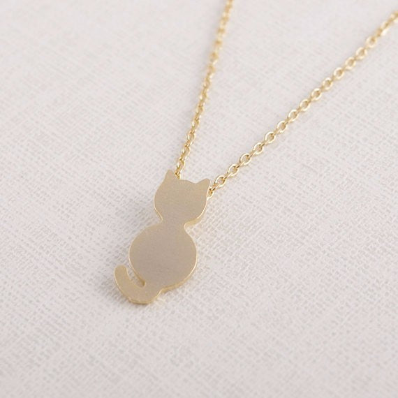 Cat Silhouette Necklace