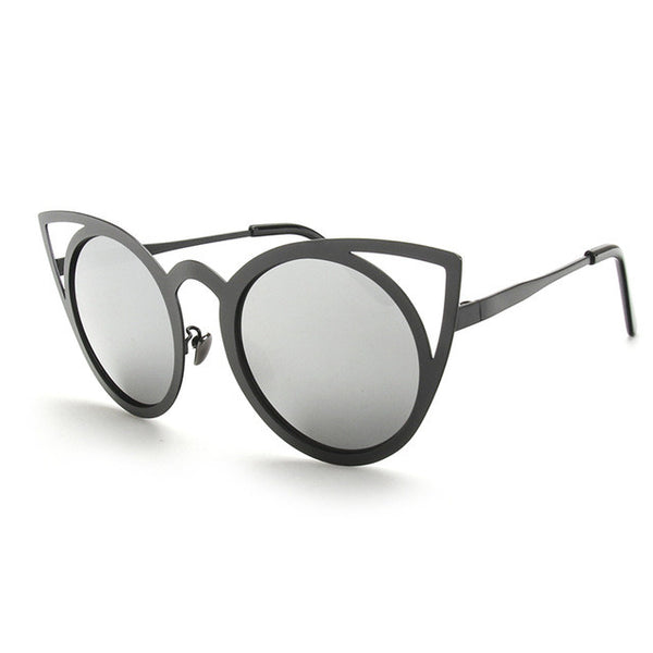 Cat Eye Metal Frame Sunglasses