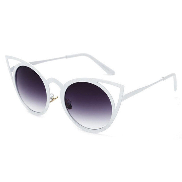 Cat Eye Metal Frame Sunglasses