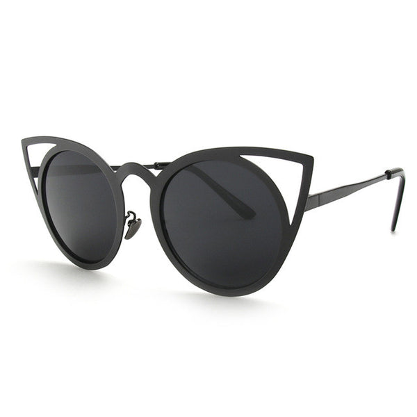 Cat Eye Metal Frame Sunglasses