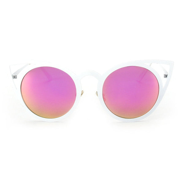 Cat Eye Metal Frame Sunglasses