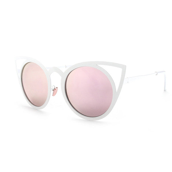 Cat Eye Metal Frame Sunglasses