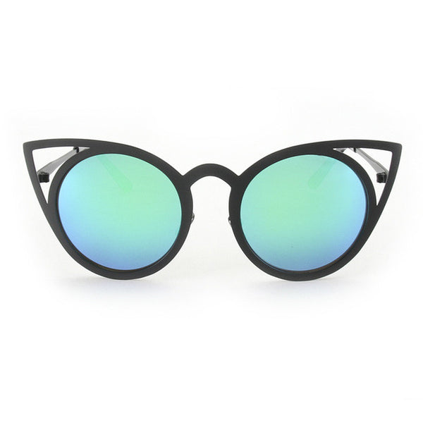 Cat Eye Metal Frame Sunglasses