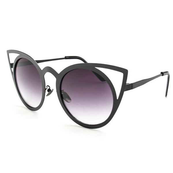 Cat Eye Metal Frame Sunglasses