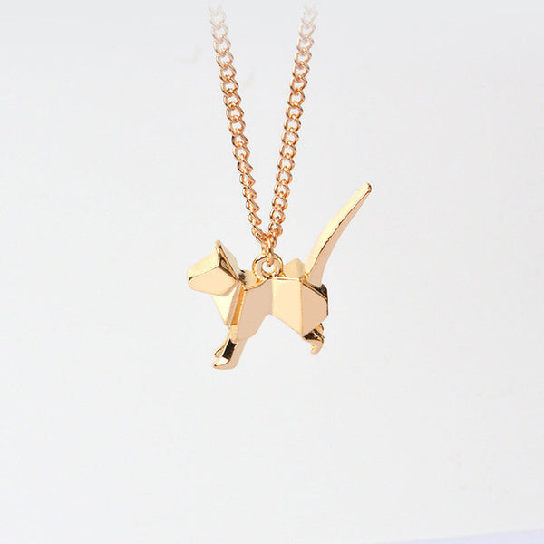 Geometric Kitty Necklace