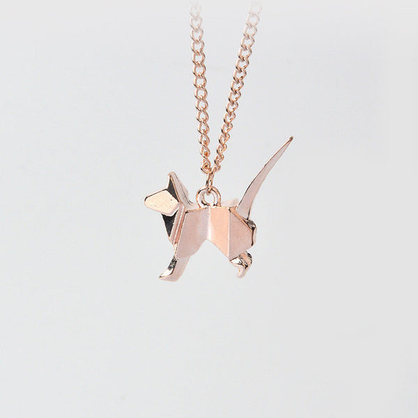 Geometric Kitty Necklace